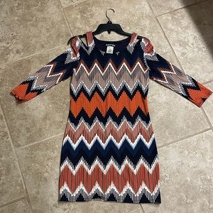 Chevron Patterned Dress